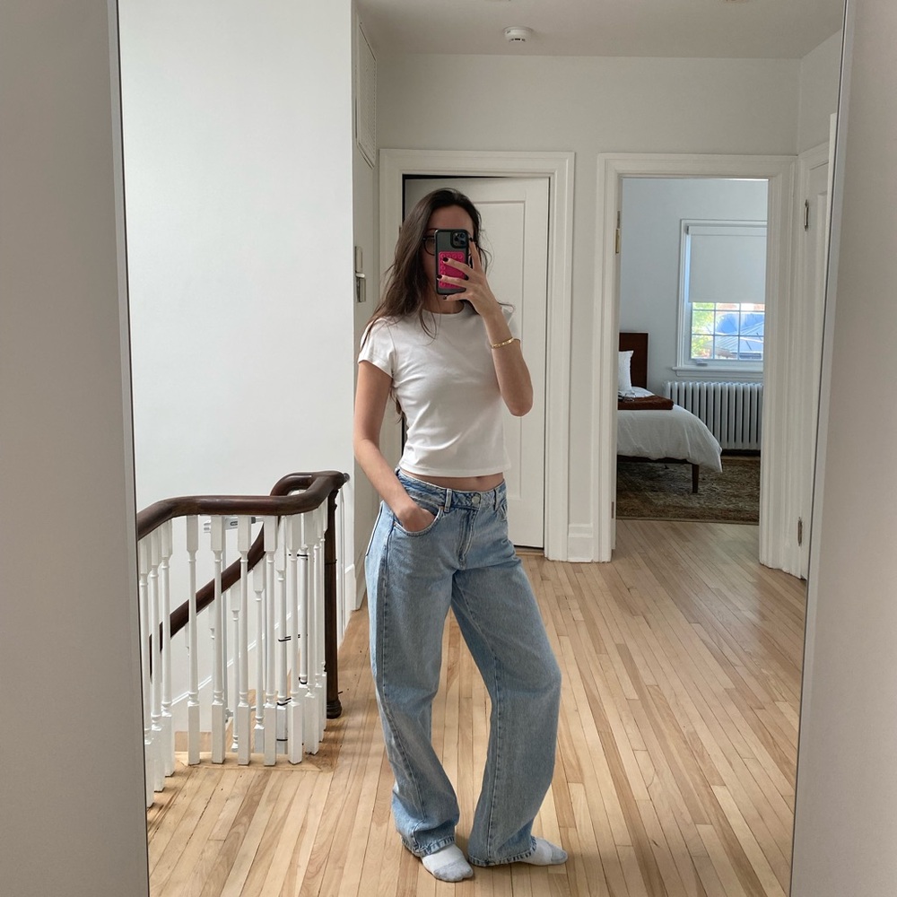 Garage Light Blue Slouchy Jeans